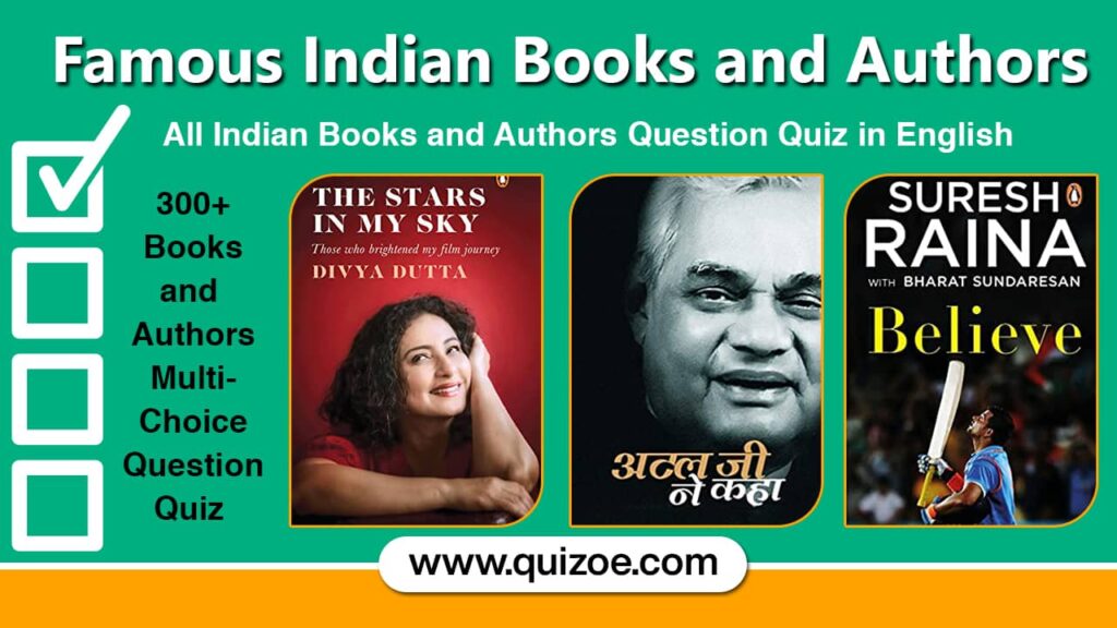 Famous Indian Books and Authors Question Quiz