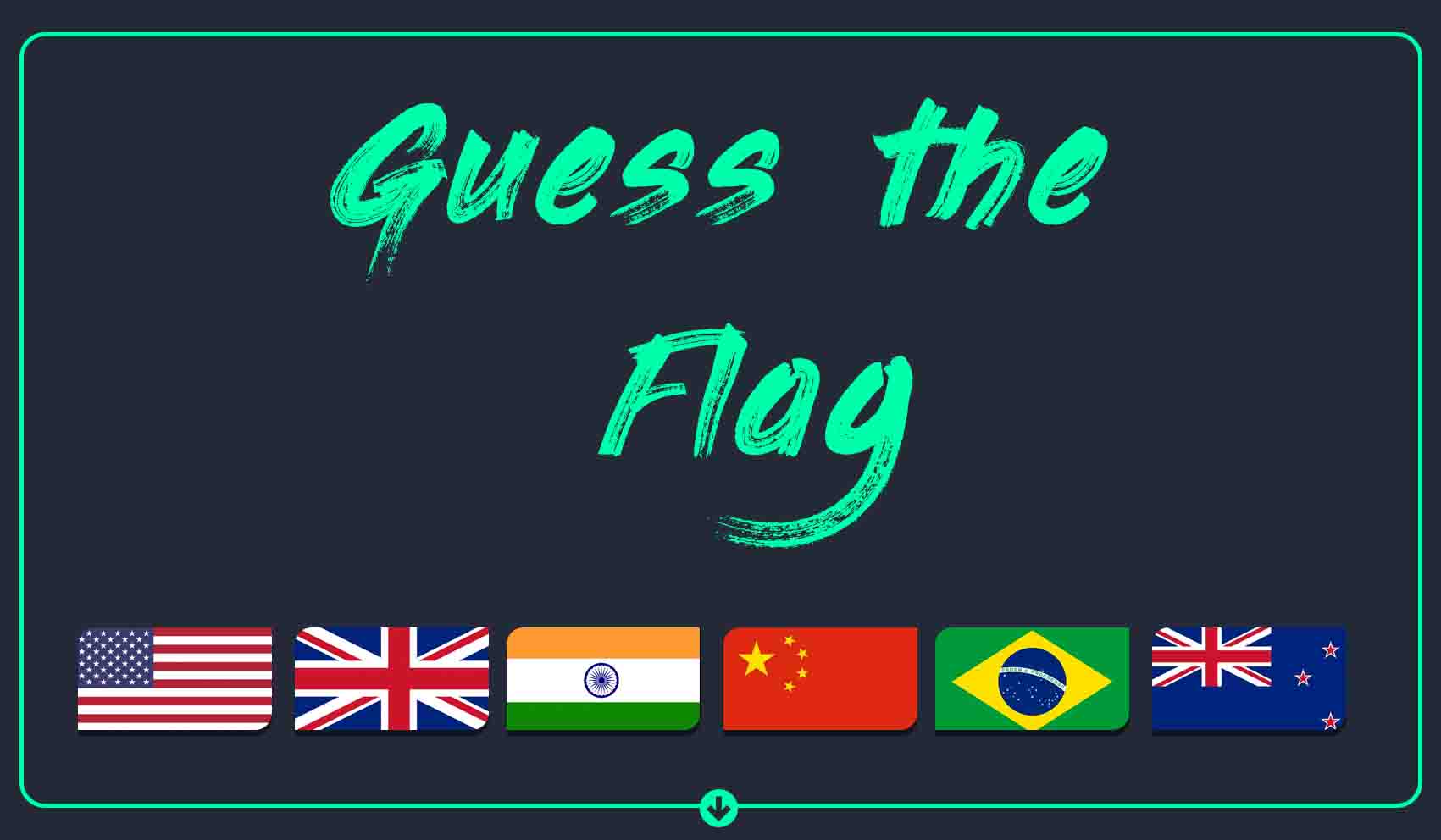Guess the Flag, Identify the Flag